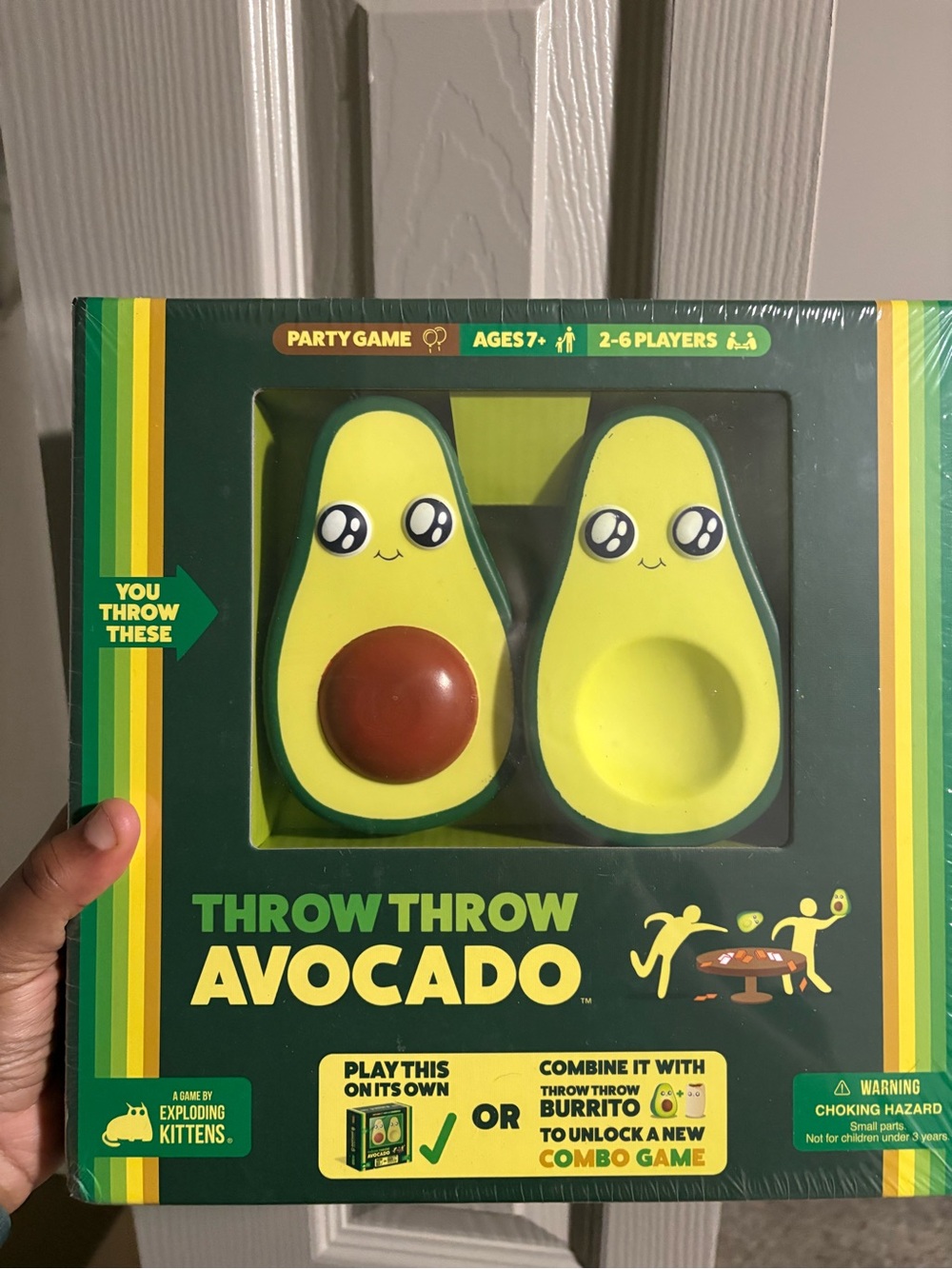 Throw Throw Avocado Party Game - Yellow/Green